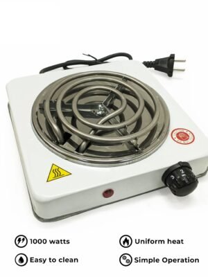 Electric Stove & Hot Plate & Cooker R.8010B – Uniform Heating – 1000W