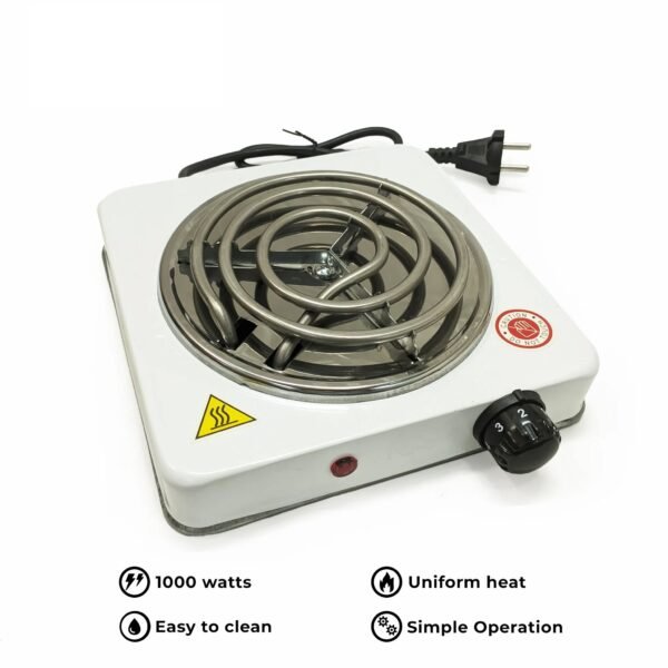 Electric Stove & Hot Plate & Cooker R.8010B – Uniform Heating – 1000W