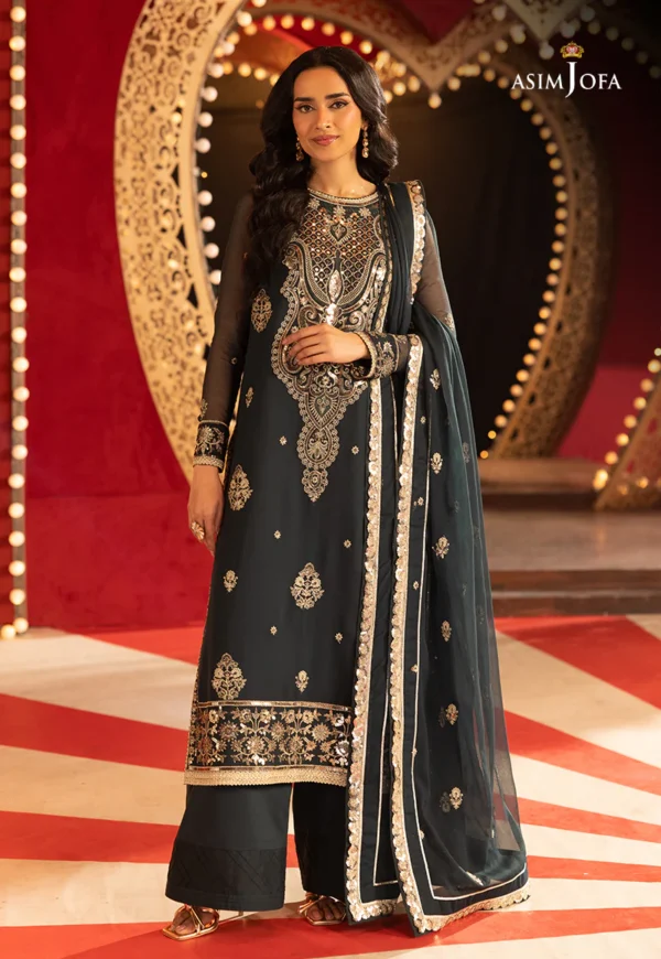 AJLLF-08 Embroidered Chiffon 3 Pcs